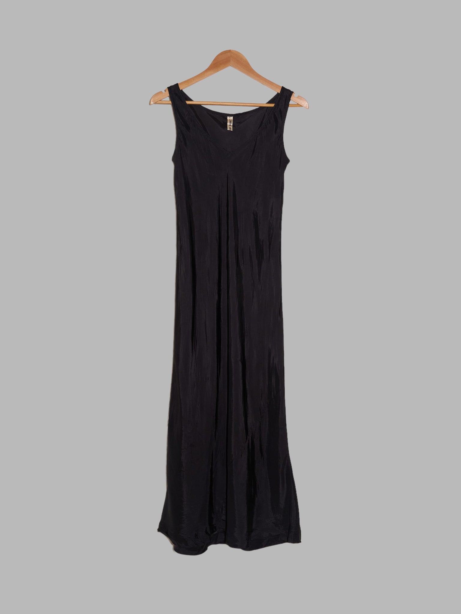 Comme des Garcons 1999 sheer black cupra sleeveless dress
