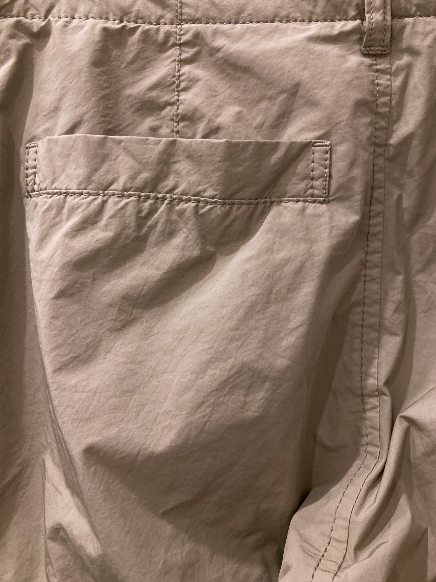 Issey Miyake Men spring 2012 beige polyester nylon slim cargo pants - size 2 S M