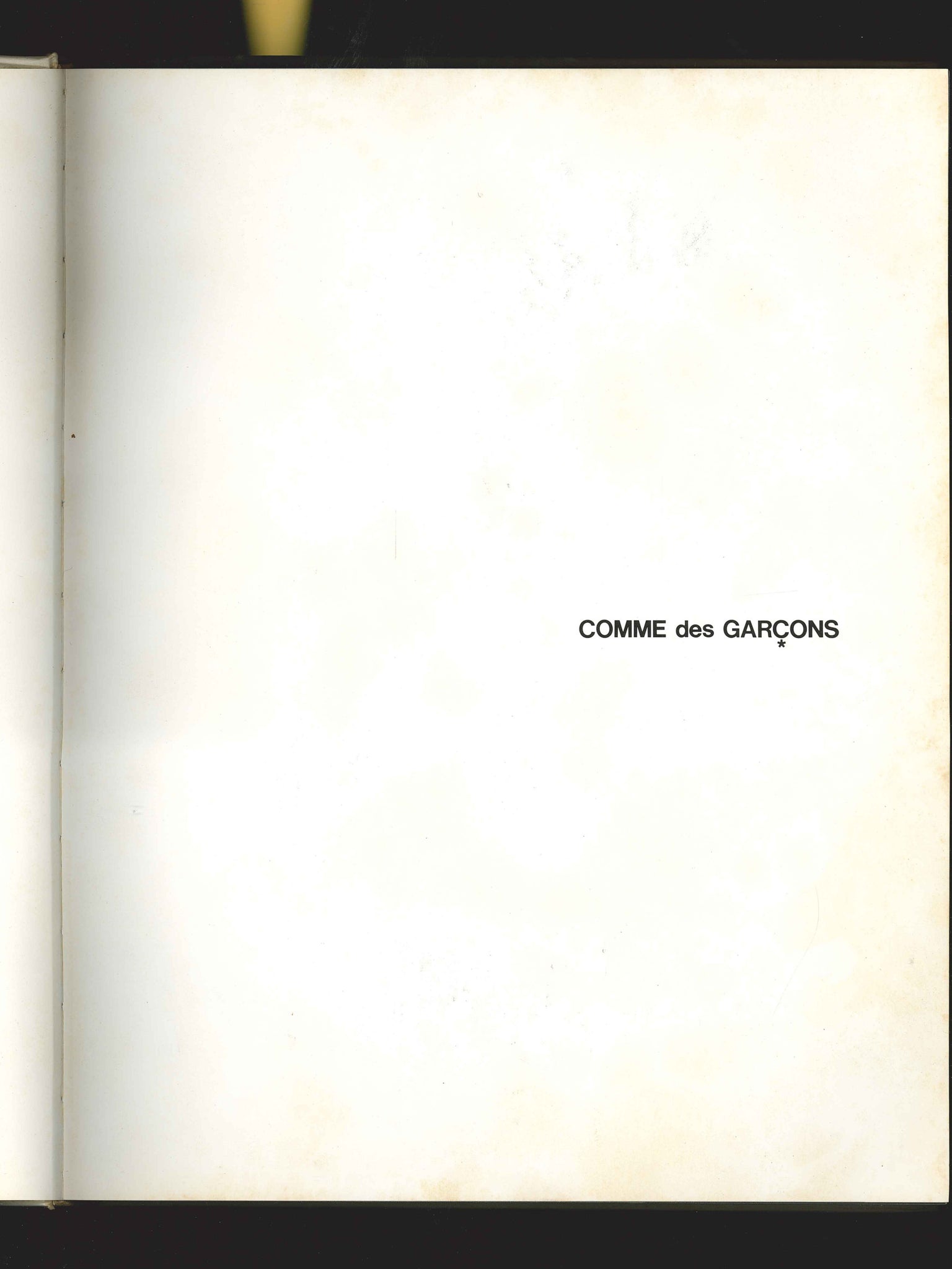 Comme des Garcons 1981-1986 photo book